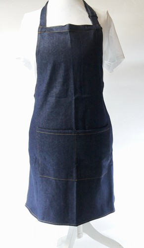 Denim bib apron - denim, with