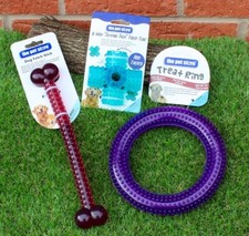 Dog Chew Toys X 3 Toys Fetch Stick Pull  Ring And Jumping Jack Throw Or Chuck It