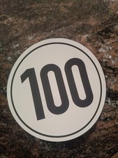Sticker 12cm Sticker 100 kmh