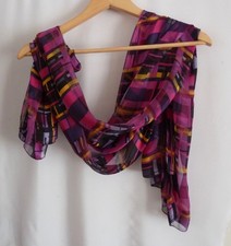 Vintage Purple Pink Chiffon