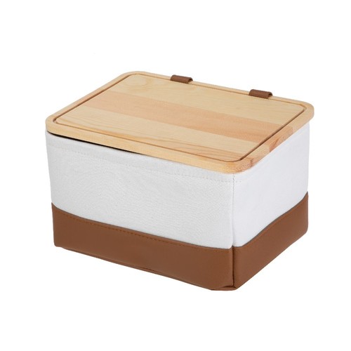 Canvas storage baskets - canvas, with