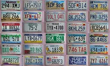Various AMERICAN LICENSE PLATE