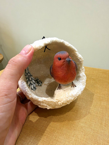 Hanging christmas robin bird - robin,
