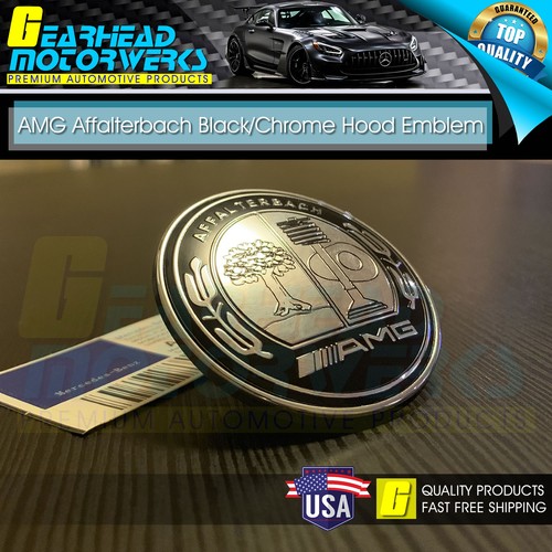 Amg front hood emblem - hood,