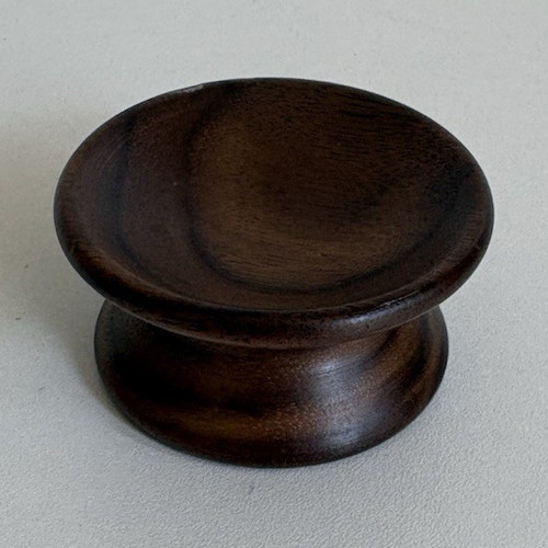 Round door knob walnut - round, knob,
