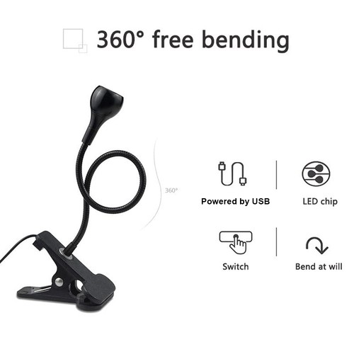 Led usb clamp clip flexible - led, on