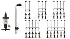 Bottle Wall Mounted Optic Brackets with Solo Bar Measures 35ml - 1 to 6 Bottles