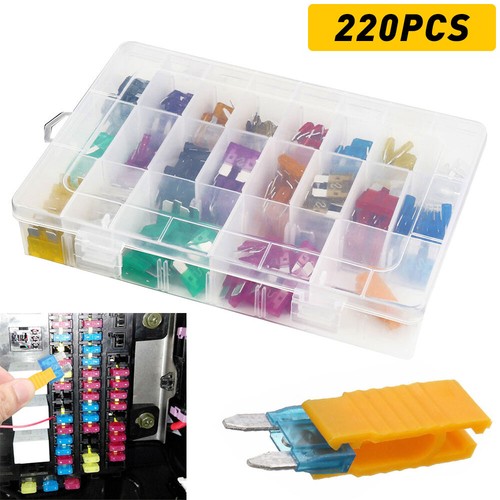 220pcs car fuses - assorted, set