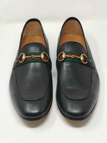 Gucci black jordaan leather - black,
