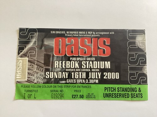 Oasis july 2000 reebok - 16,