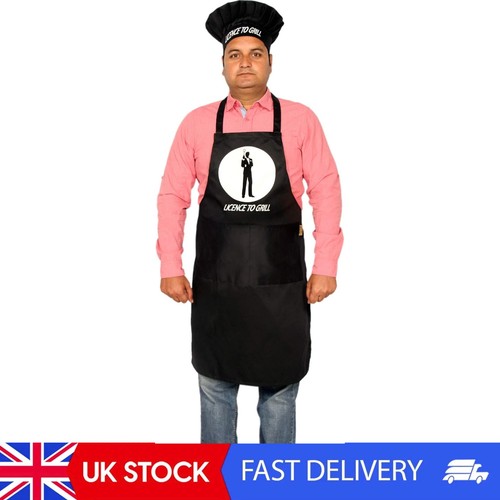 Mens cotton apron - mens, hat