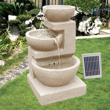 Solar water feature - 3 bowl