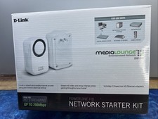 D-Link MediaLounge Powerline HD Network Starter Kit, DHP-303, 200Mbps, Brand New