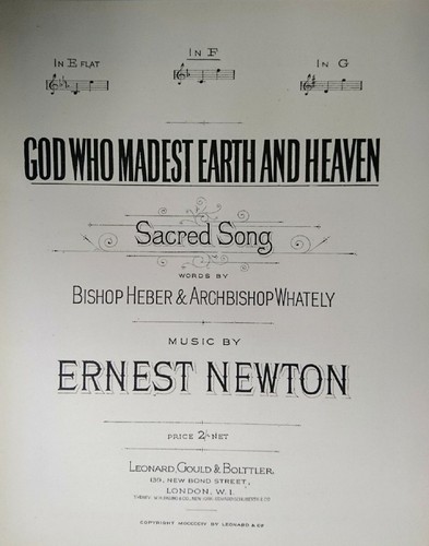 God who madest earth and - earth,