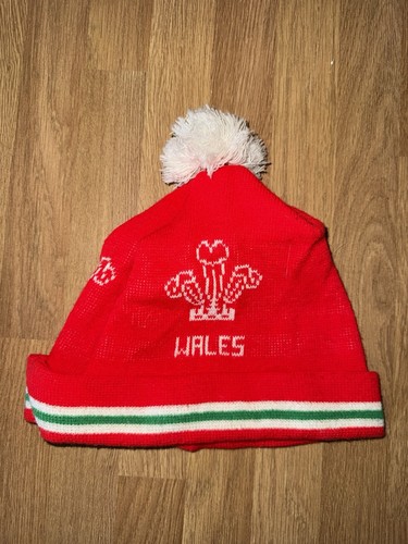Vintage 90s wales rugby bobble - vintage,