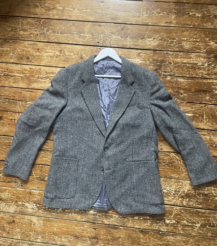 Harris tweed hand woven grey - hand,