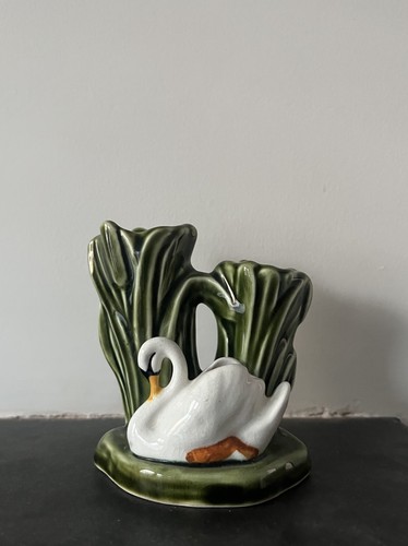 Vintage sylvac swan vase - vintage,