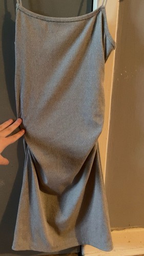 Grey tight ruched - grey, dress
