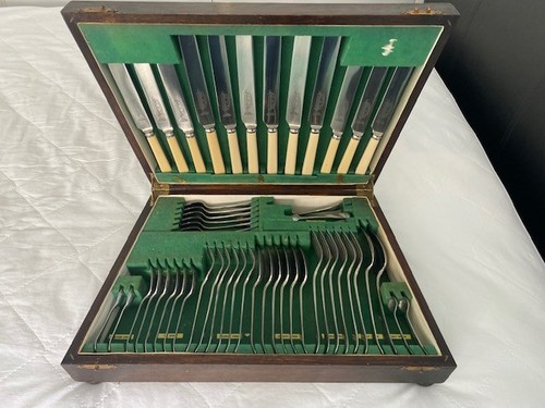 Antique cutlery canteen - antique,