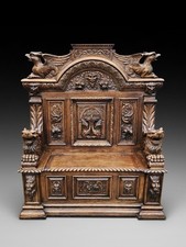Victorian Carved Oak Gothic