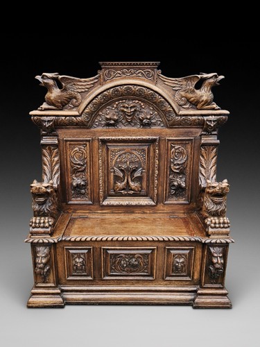 Victorian carved oak gothic - victorian,