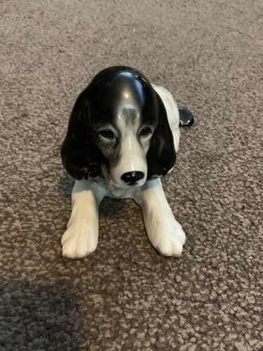 Sylvac spaniel dog black - sylvac, black/white