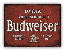 Budweiser Style Metal Beer Sign Garden Bar Man Cave Fridge Pub