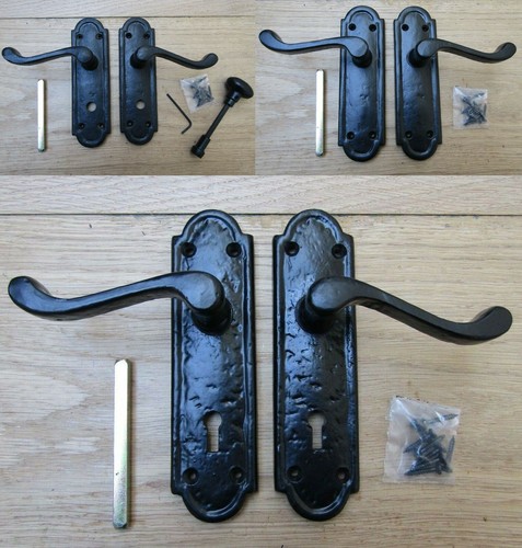 Pair black antique sprung - black,