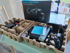 Logitech G Saitek Pro Flight Yoke System with Throttle Quadrant and Clamps