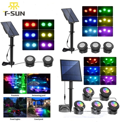 Submersible solar pond - submersible, lights