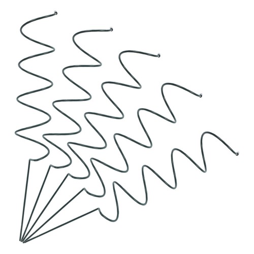 5pcs green iron spiral plant - iron,