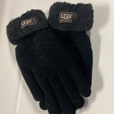 UGG WOMENS BLACK GLOVES