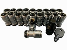 20 Chrome Black lug nuts for