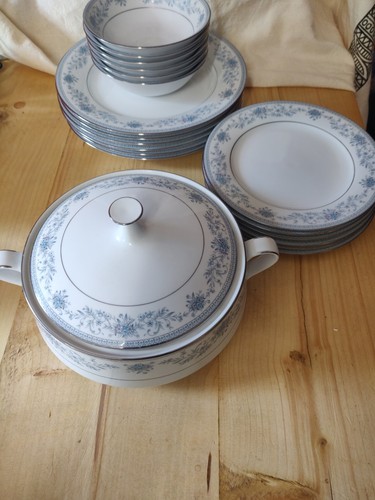 Vintage noritake blue - noritake, hill"