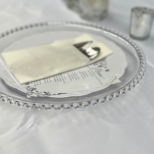 Glass charger plates inch - charger,