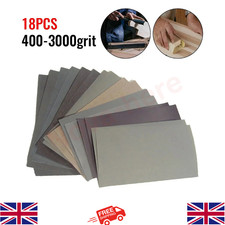 18Pcs Wet and Dry Sand Paper