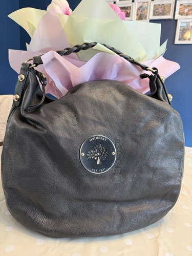 Mulberry large daria grey hobo - large,