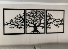 Large Metal Wall Art Sculpture Tree Of Life Home Office Room Wall Decor 120*58cm
