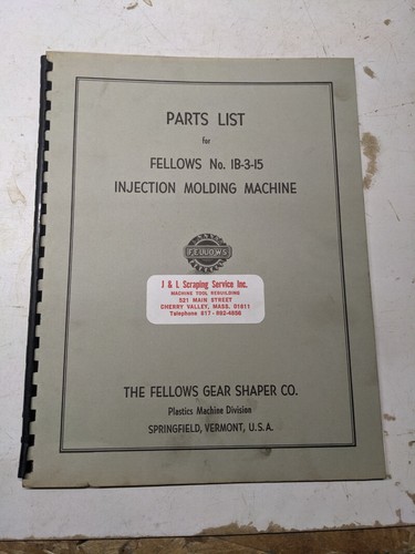 Fellows gear shaper - fellows, service