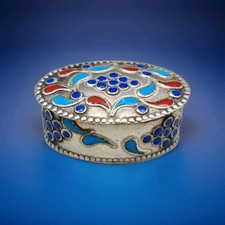 Vintage 935 Silver & Enamel