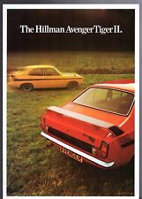 Hillman Avenger Tiger II 1972-73 UK Market Foldout Sales Brochure