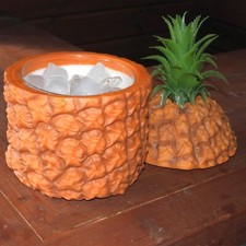 Bar Bespoke Retro Pineapple Ice Bucket with Lid Perfect Party Gift