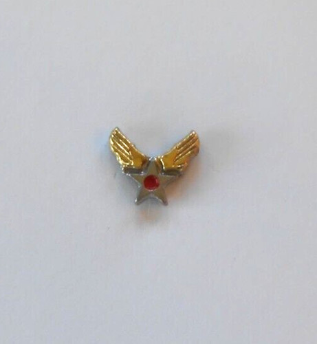 Afa pin silver star with - star, red