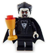 NEW LEGO COUNT DRACULA MINIFIG vampire minifigure halloween figure cape