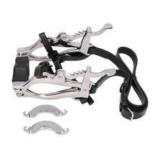 Equine Dental Horse Mouth Gag / Speculum Forged Ratchets with leather Straps