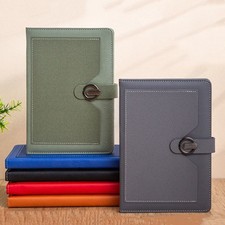 A5 Notebook Daily Plan Diary Notepad PU Leather Cover Business Office Notebook