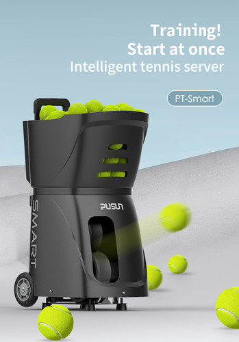 Tennis ball machine angle - tennis,