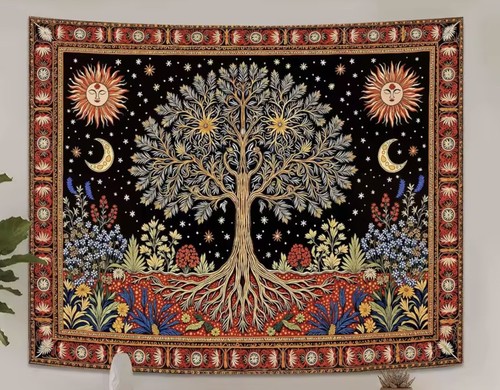 Tree life wall tapestry - wall,
