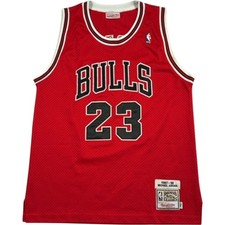 Mitchell & Ness Chicago Bulls NBA Jersey Men's Large Michael Jordan #23 Red VTG