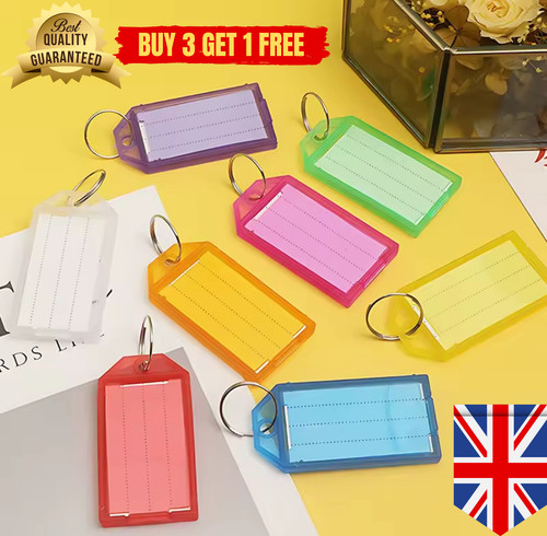 Key tags plastic - key, rings